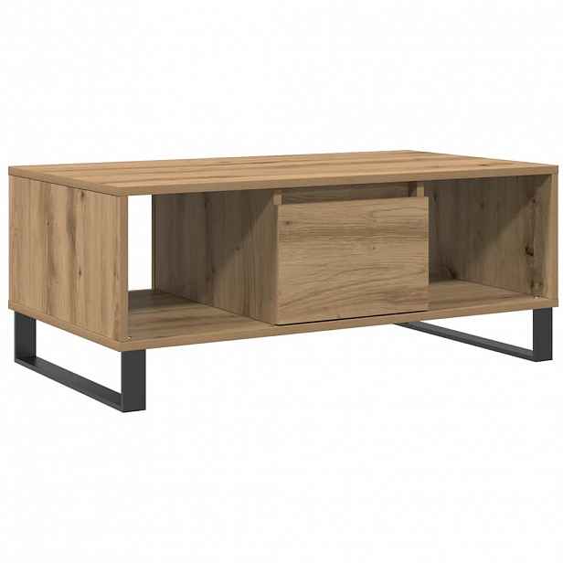 vidaXL Konferenční stolek dub artisan 90x50x36,5 cm kompozitní dřevo