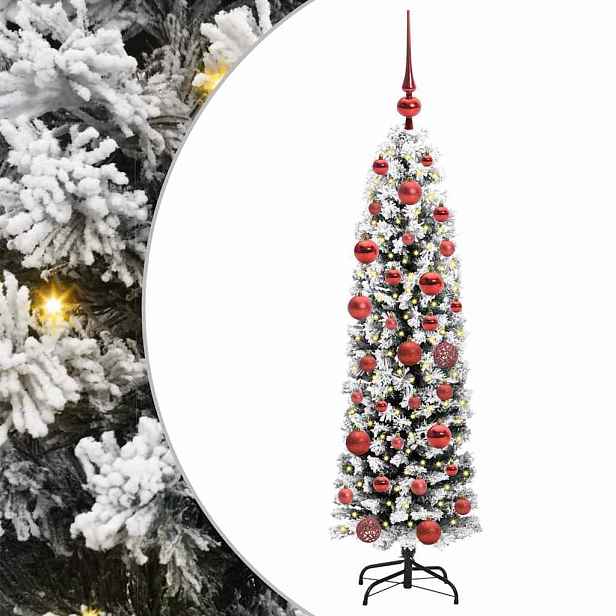 vidaXL Umělý vánoční stromeček Zelená 150 cm PVC, ocel a plast
