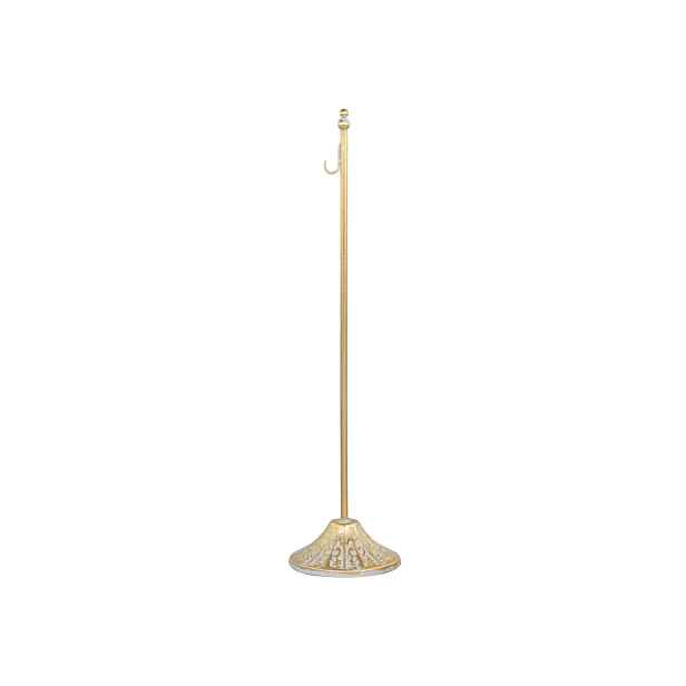 Bronzový antik kovový stojan s háčkem na dekorace - 12*50 cm Chic Antique