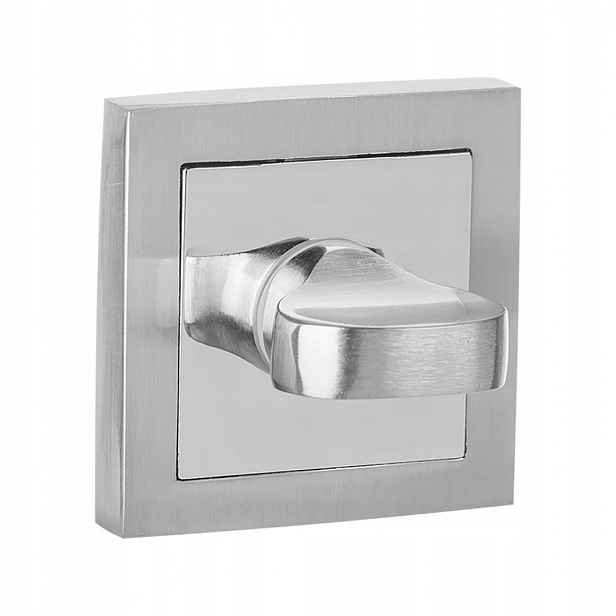 Čtvercový Wc závěs LK2 103B, Satén/Chrom, 52x52 mm, vnitřní