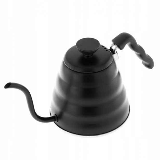 Konvice na přípravu kávy Hario Buono Kettle Black 1,2 l nerezová ocel