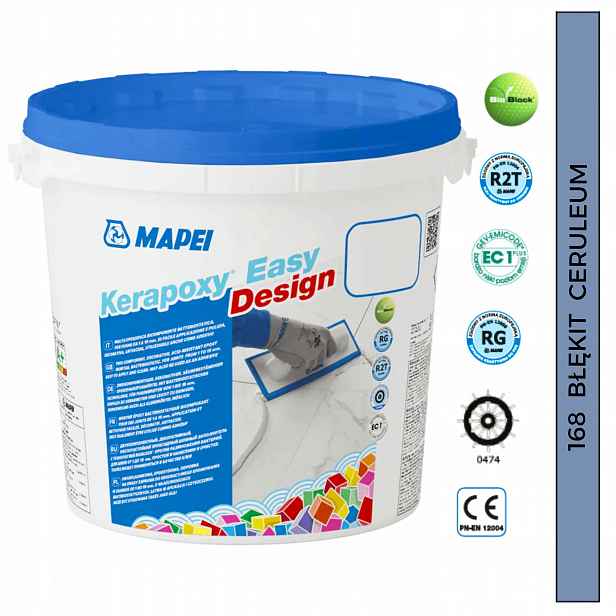Mapei Epoxidová Spárovací Hmota Kerapoxy Easy Design 3 kg 168 Světle Modrá Ceruleum