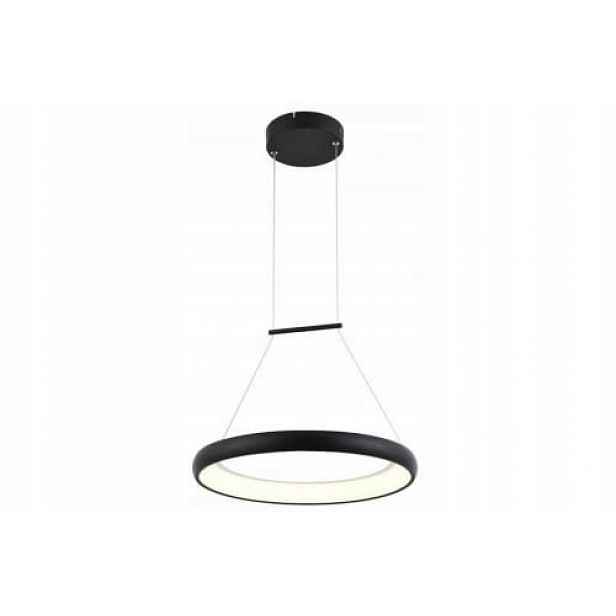 Moderní závěsná Led lampa černá kulatá 40 cm nad stůl 4000K Reality