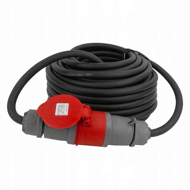 Prodlužovací Kabel 25 m 400V Cee 32A 5P IP44 gumový kabel H07RN-F 5x4mm2