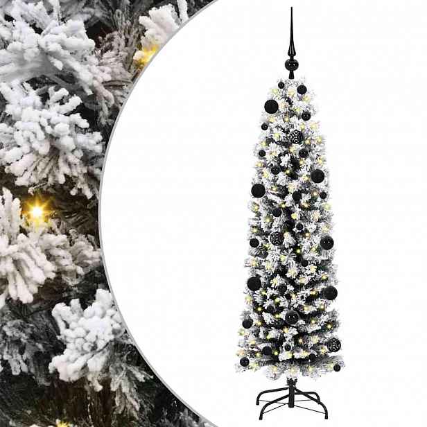 vidaXL Umělý vánoční stromeček Zelená 150 cm PVC, ocel a plast