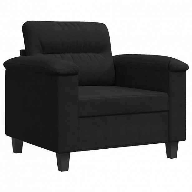 vidaXL Křeslo černé 60 cm tkanina z mikrovlákna