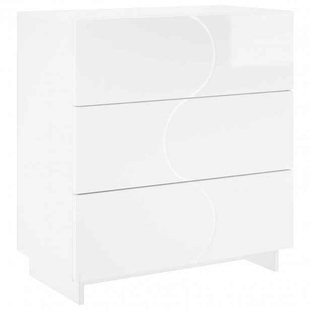 vidaXL příborník Bílá s vysokým leskem 70 x 38 x 75 cm Technické dřevo
