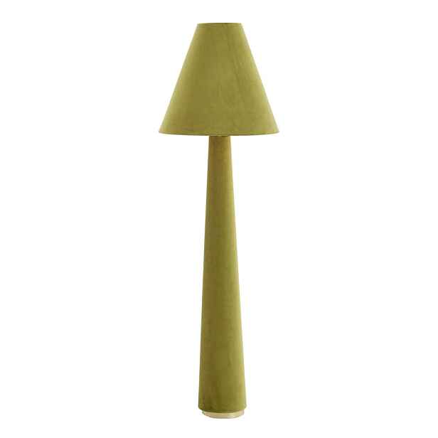 Zelená stojací lampa s textilním stínidlem (výška 168 cm) Devia – Light & Living