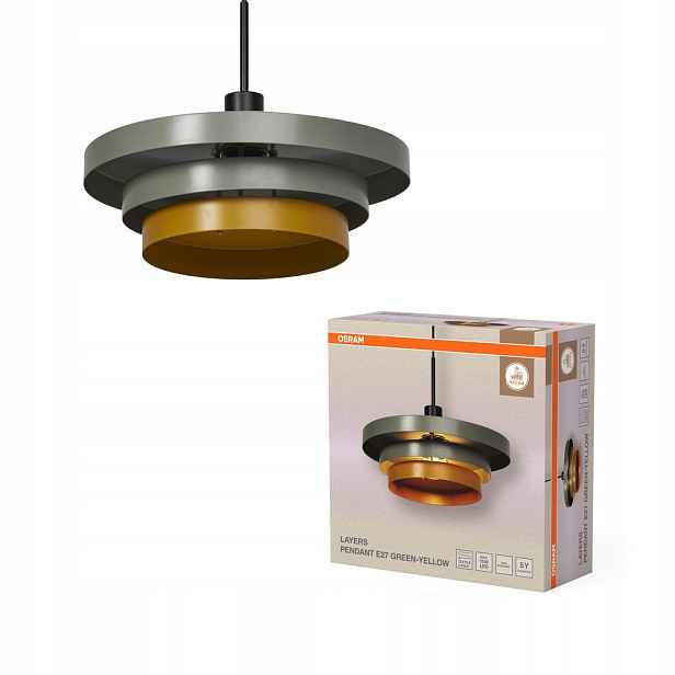 Závěsná stropní lampa E27 Dekorativní zelená Žlutá Decor Osram