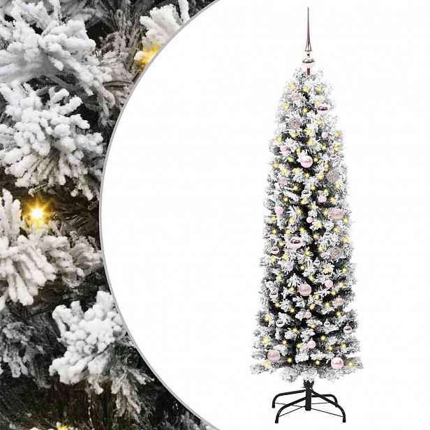 vidaXL Umělý vánoční stromeček Zelená 150 cm PVC, ocel a plast