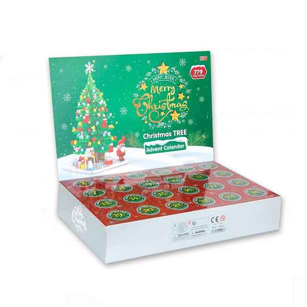Adventní Kalendář Kostky Vánoční Stromek 779 Ks 24 Stavebnic Pro Stavění