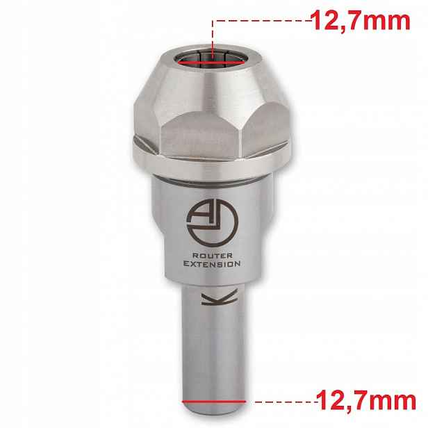 Prodlužovací nástavec pro frézy o stopce 12,7 mm 1/2 palce