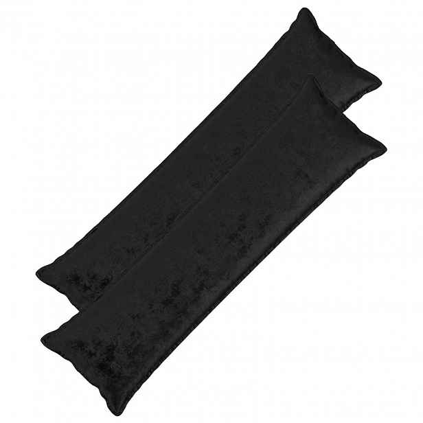vidaXL Povlak na polštář 2 pcs HOUTEN Černá 40 x 145 cm Flanel