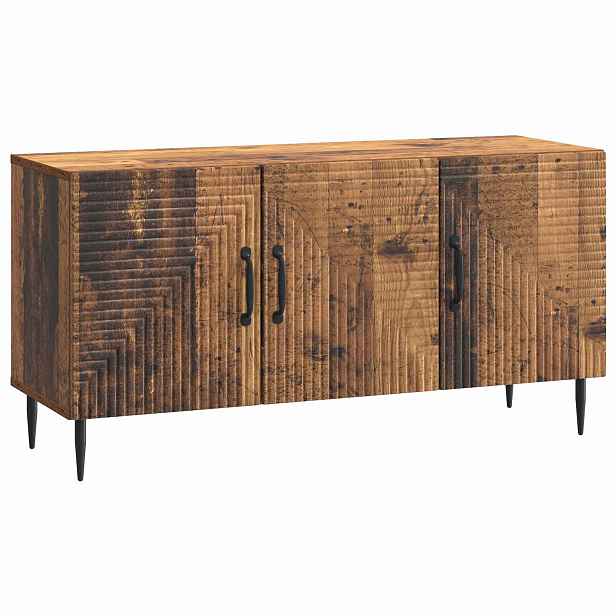 vidaXL Televizní skříň Staré dřevo 99 x 34,5 x 50 cm Kompozitní dřevo