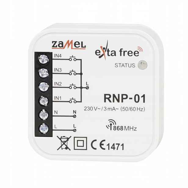 Rádiový vysílač Zamel RNP-02 4-kanálový Exta Free 868 MHz Výprodej