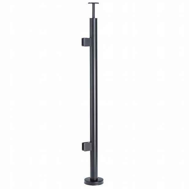 Startovací sloupek pro skleněné zábradlí 110 cm Antracit fi 42 mm Loft