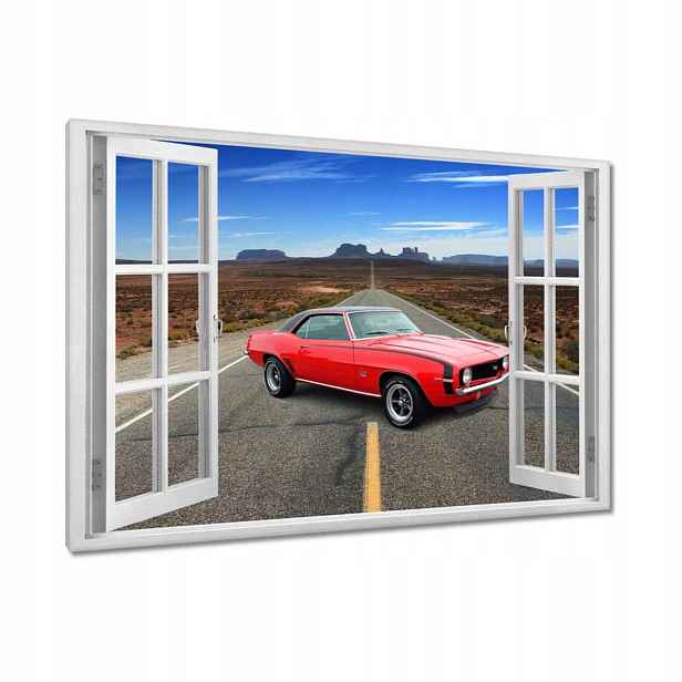 Obrazy 90x60 Červený Chevrolet Ss