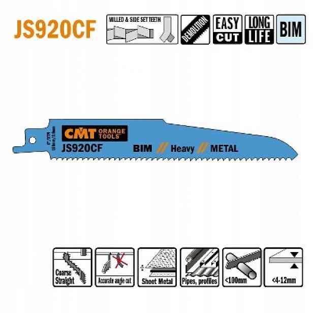 Cmt JS920CF-5 Pila ocaska L 150 I 130 H 22 K 1,60 Ts 2,9