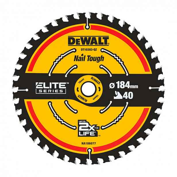 DeWALT - Pilový kotouč 184x16 mm, 40 zubů DT10303