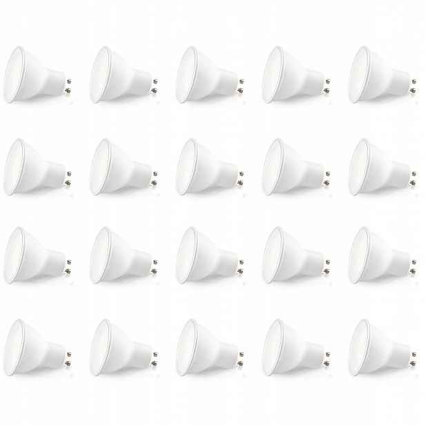 Sada 20 Kusů Led Žárovka 5W ~30W GU10 teplá barva Bílá Lls