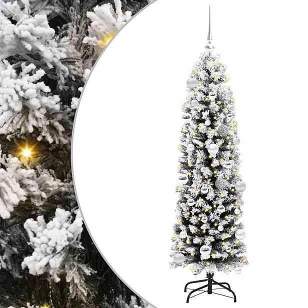 vidaXL Umělý vánoční stromeček Zelená 150 cm PVC, ocel a plast