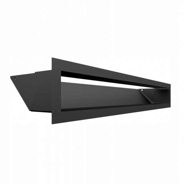 Ventilační Mřížka Krbová Luft 90X600 Kovová Černá Do Krbu 9x60