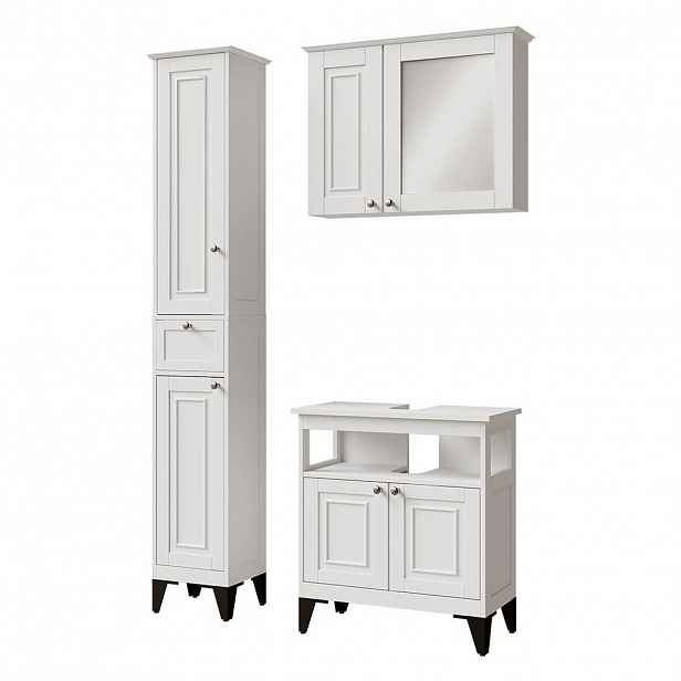 Vicco KOUPELNOVÝ NÁBYTEK Vanity, Bílá, 3dílná