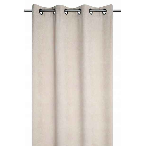Závěs Na Průchodkách Polyester Šusťáková Béžová 140 X 260 CM