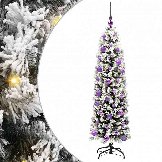 vidaXL Umělý vánoční stromeček Zelená 150 cm PVC, ocel a plast