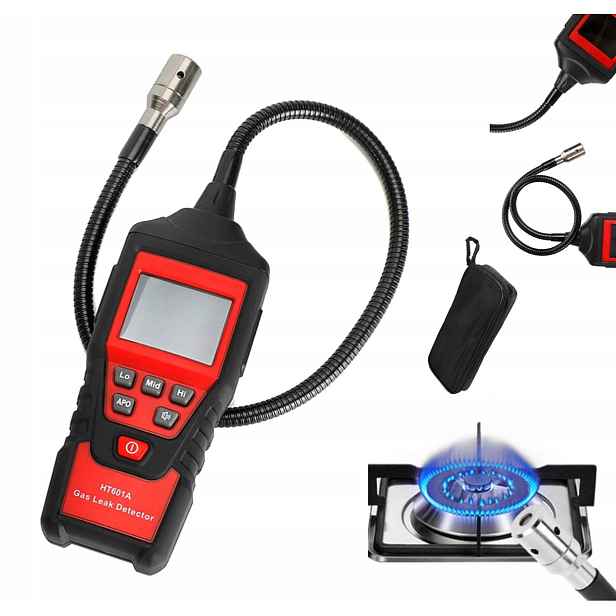 Detektor HT601A Přenosný Hořlavý Plyn S Automatickým Resetováním