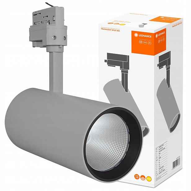 Led svítidlo Reflektor kolejnicový 55W 4000lm Cct 3-fázové, nastavitelné, šedé