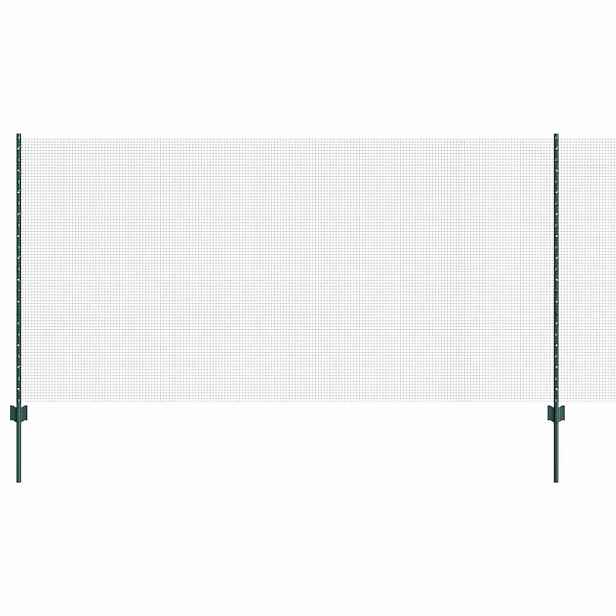 vidaXL Svařovaná drátěná plotovina s tyčkami 25 x 1,2 m Zelená