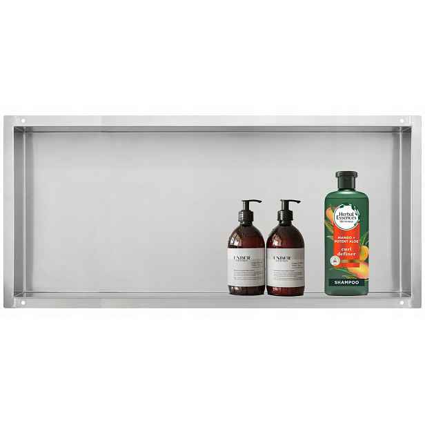 Aquatech Police Výklenková Skříň Bez Límce 90X30 CM Nerezová Ocel Inox