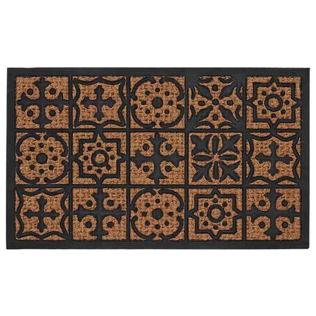 Esschert Design Rohožka MOSAIC 75x45 cm hnědá/černá