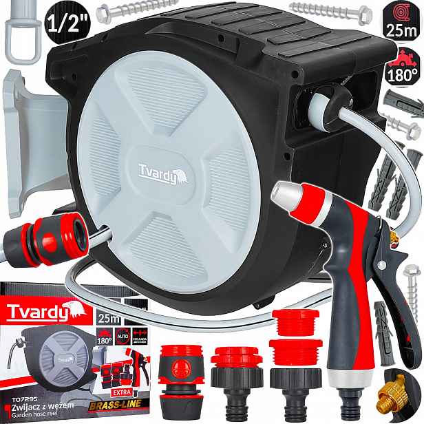 Hadice Na Bubnu Automatické Navíjení Navíječ Bubnu Hadice 25 M 1/2"