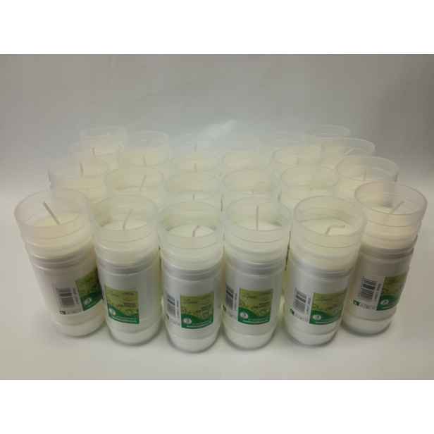 Set Parafínový vklad do hřbitovních svíček Limao3 14 cm, doba hoření až 3 dny, 24 ks
