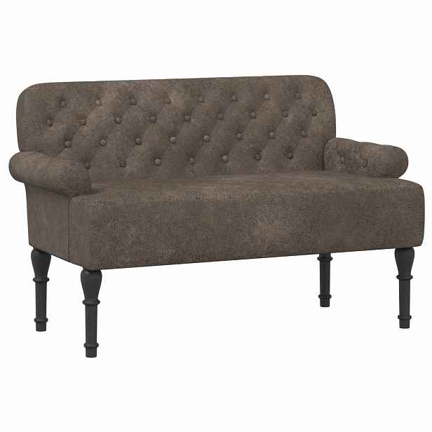vidaXL Pohovka s knoflíkovým prošíváním Tmavě šedá 120 x 65 x 78 cm