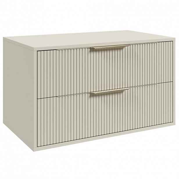 Badplaats SKŘÍŇKA POD UMYVADLO Rimini 2 zásuvky cashmere - 80 x 46 x 46 cm