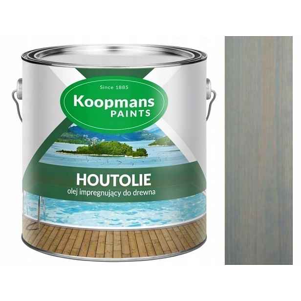 Koopmans Houtolie Uv 5 L Impregnační Olej Na Dřevo 050 Šedý Krakovský