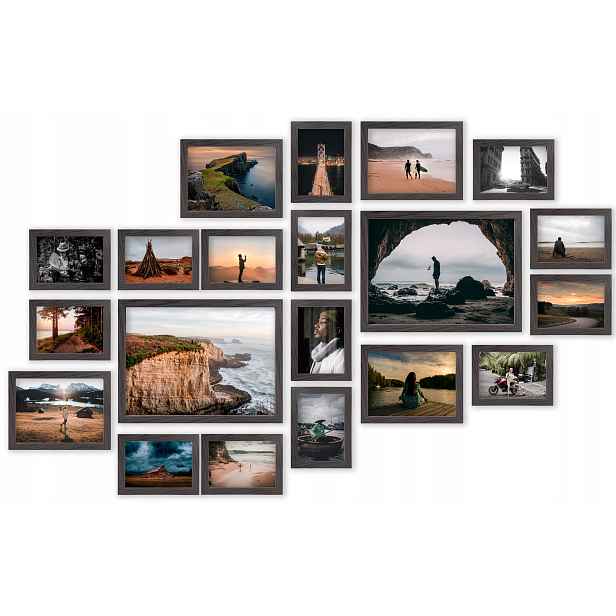 Multirám Lizbona Sada rámečků na fotografie čokoláda