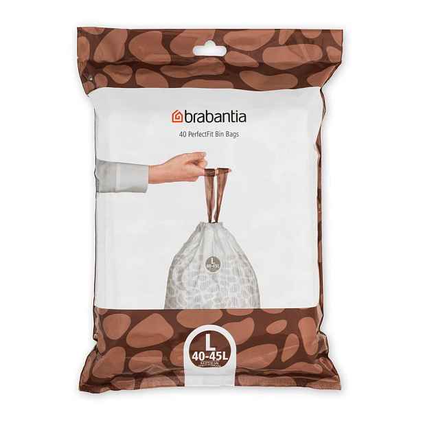 Pytle na odpadky v sadě 40 ks 45 l PerfectFit L – Brabantia