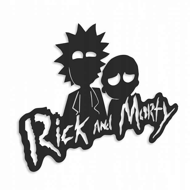 Dřevěný 3D obraz Rick And Morty Nástěnná Dekorace Dárek