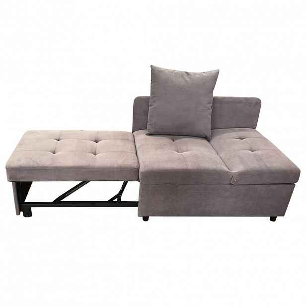 ROZKLÁDACÍ POHOVKA 177/68/65 cm Šedá