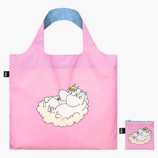 Skládací nákupní taška LOQI MOOMIN Cloud