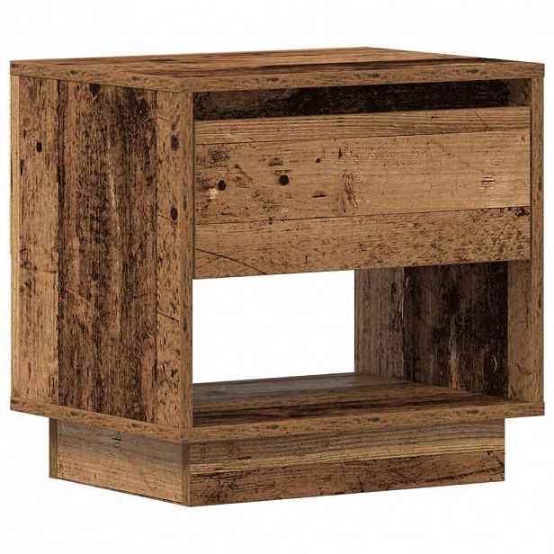 vidaXL Noční stolek Staré dřevo 45 x 34 x 44 cm Kompozitní dřevo