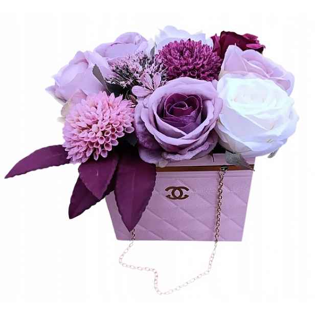 Flower Box Velká Kytice Umělé Květiny Růže Dárek S Věnováním Den Matek