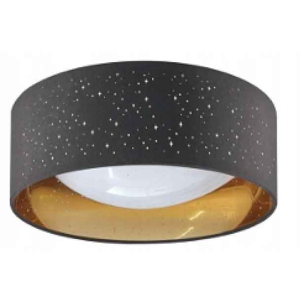 Stropní Svítidlo Led Tuluza 32 cm černo-zlatý 18W 1850lm 4000K