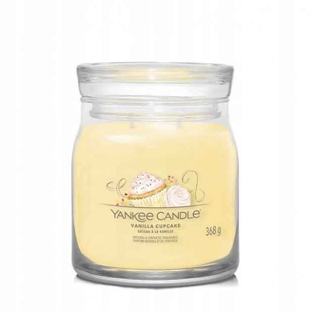 Yankee Candle Vanilla Cupcake střední sójová svíčka se dvěma knoty 368 g