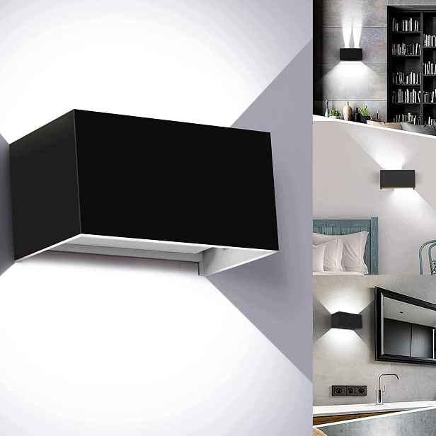 Led nástěnné svítidlo 24W, venkovní/vnitřní reflektor, zahradní lampa