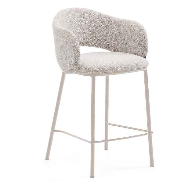 Barová židle slonovinová (výška sedáku 65 cm) Maina – Kave Home